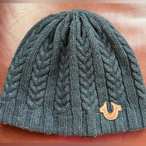 True Religion Cashmere Wool Beanie Hat